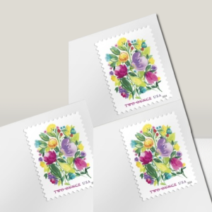 Wedding Blooms Postage Stamps Forever