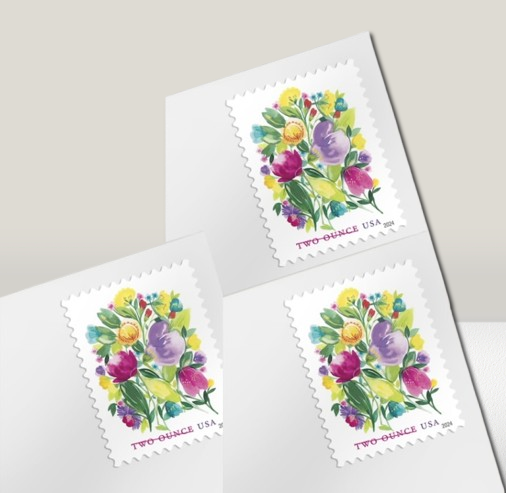 Wedding Blooms Postage Stamps Forever