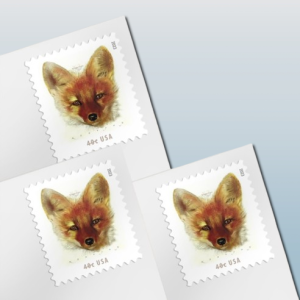 Red Fox Postage Stamps Forever