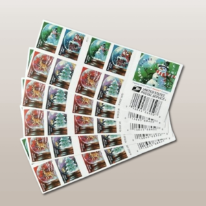 Snow Globes Postage Stamps Forever