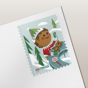 Holiday Elves Postage Stamps Forever