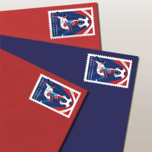 Women's Soccer Postage Stamps Forever